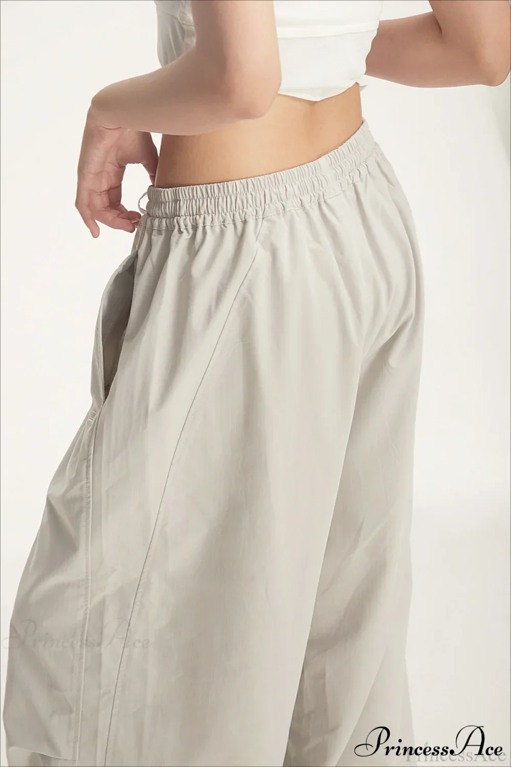 Athletic Stretchy Waist Relaxed Cargo Pants - Image 6