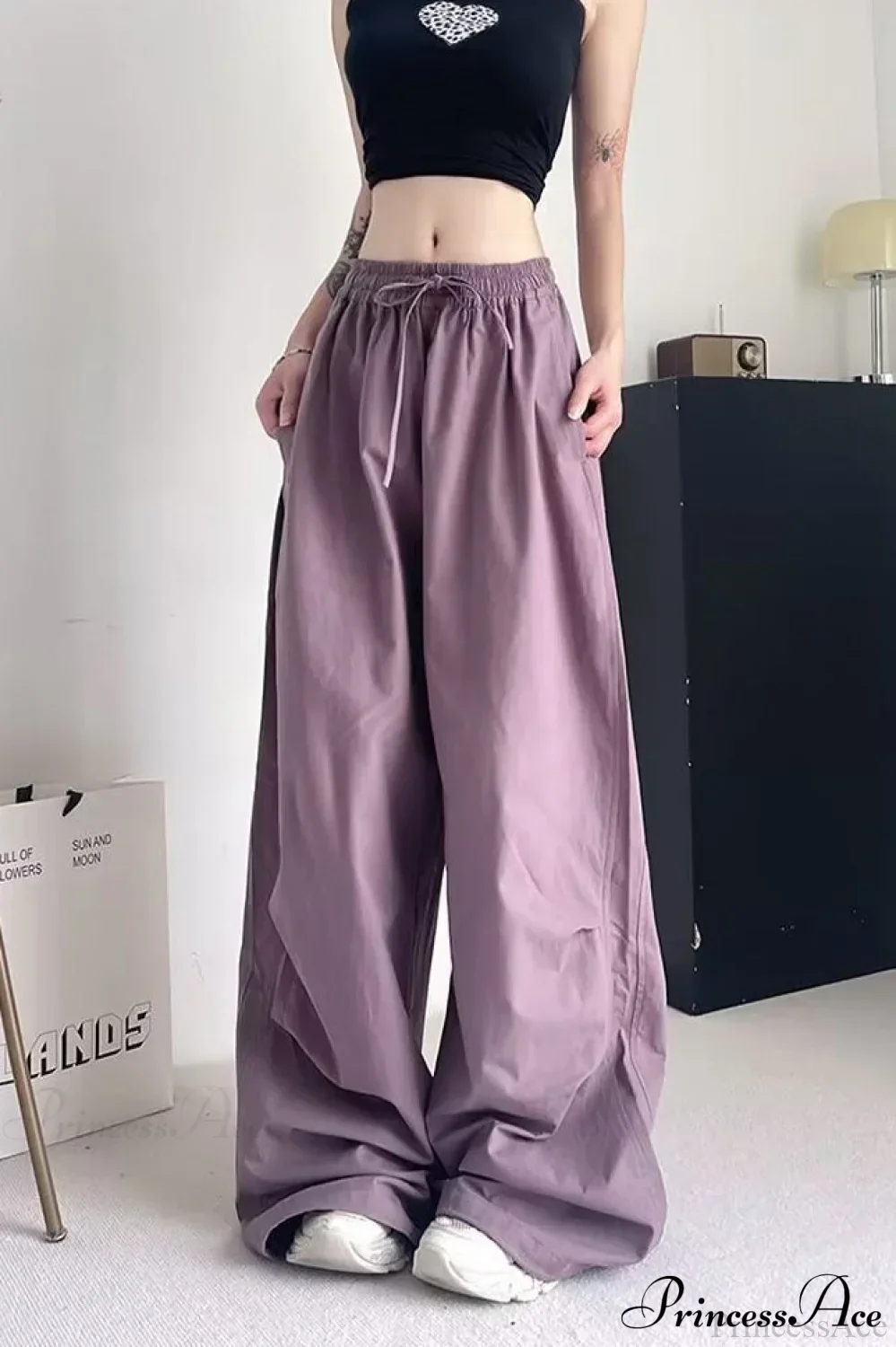 Athletic Stretchy Waist Relaxed Cargo Pants - Image 7
