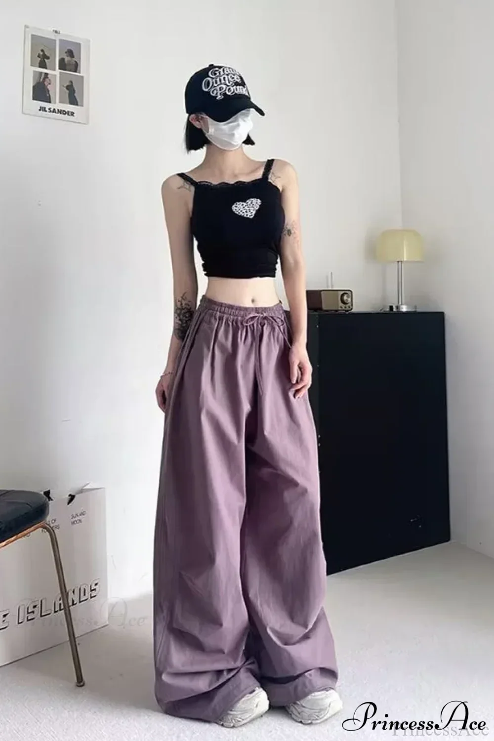 Athletic Stretchy Waist Relaxed Cargo Pants - Image 8