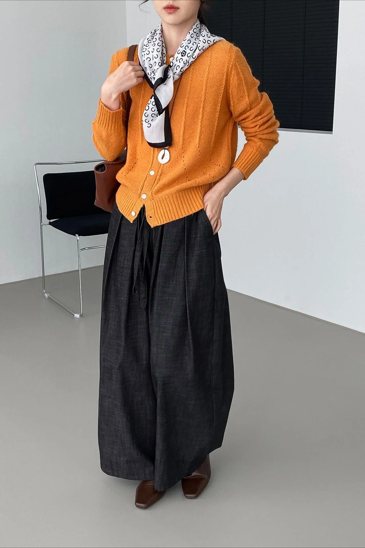 Atmospheric Wool Knit Cardigan - Image 16