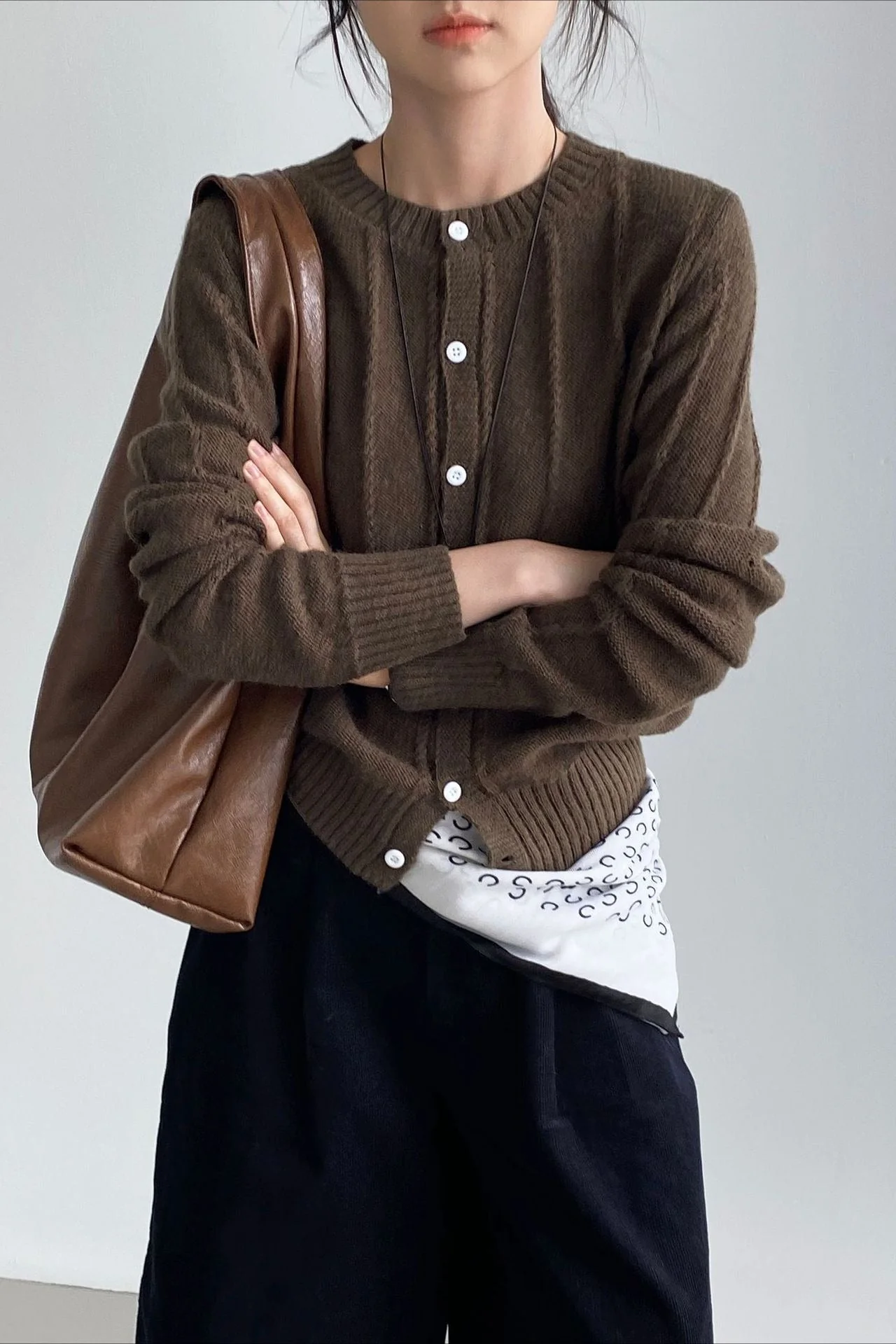 Atmospheric Wool Knit Cardigan - Image 8