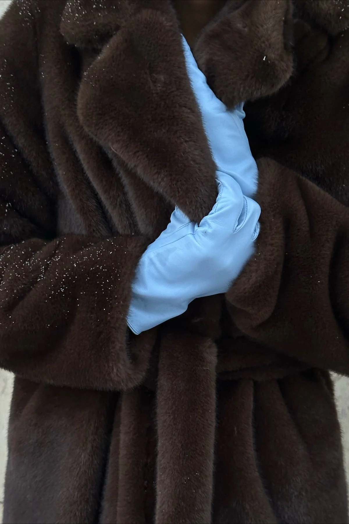 Belted Longline Faux Fur Insulated Overcoat - Image 4