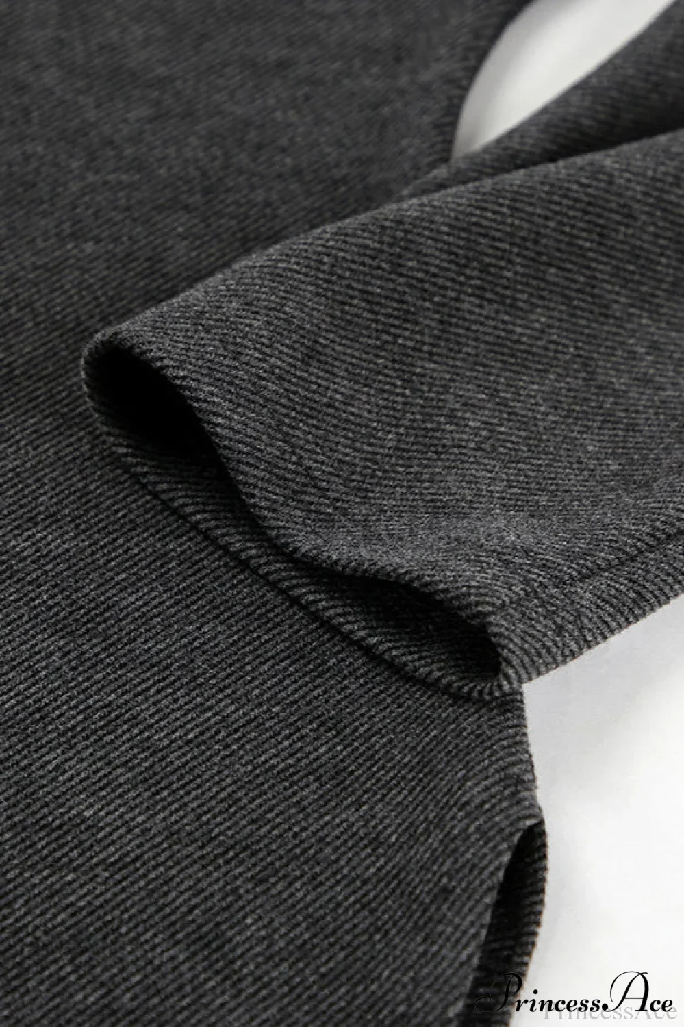 Black Off Shoulder Knit Slim Long Sleeve Tee - Image 4