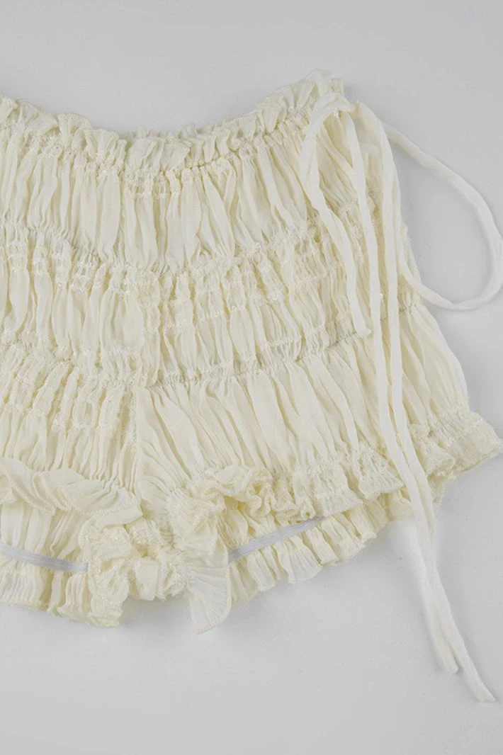 Boho Textured Irregular Tulip Shorts - Image 5