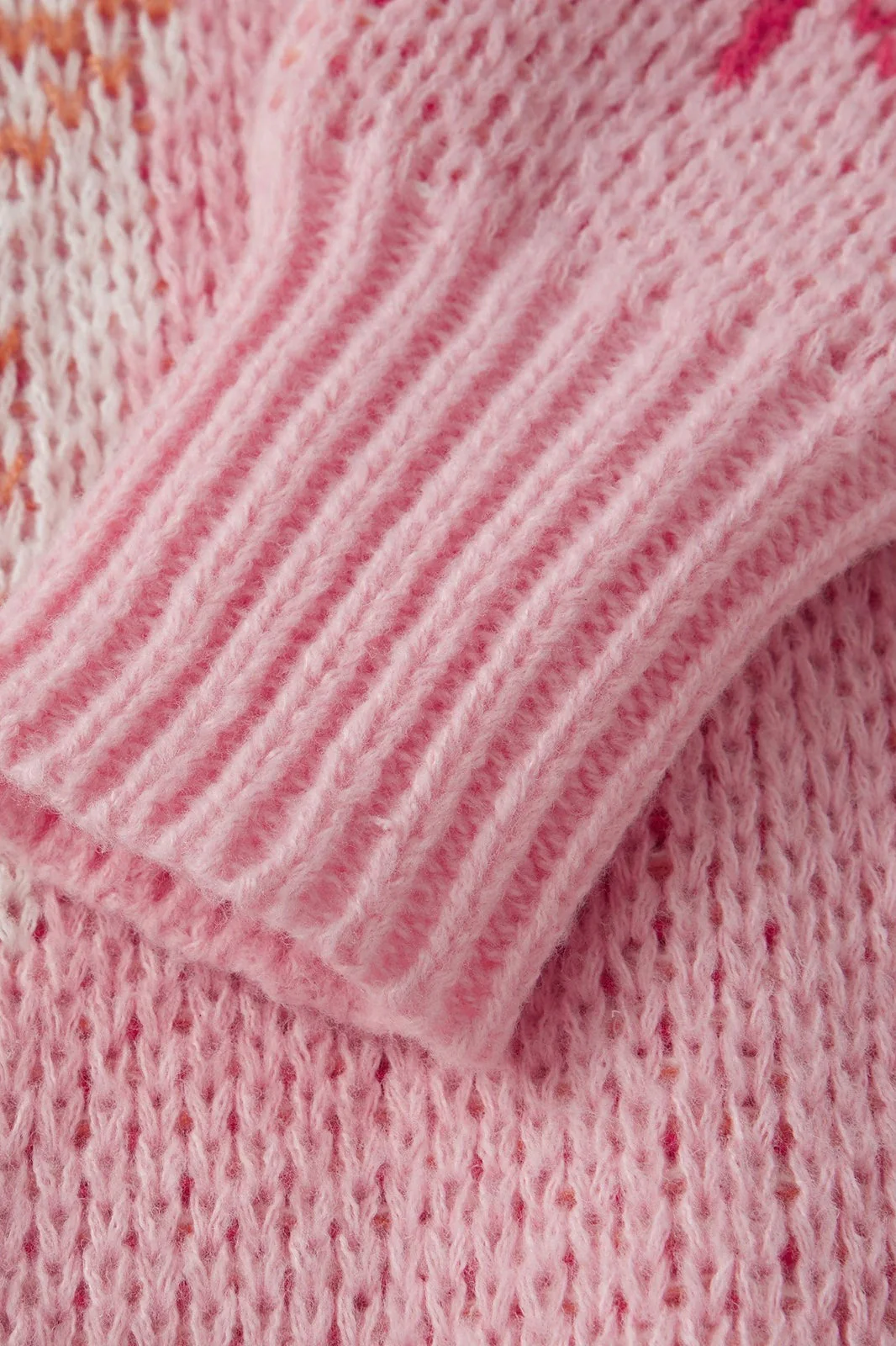 Boot Pattern V Neck Knit Cardigan - Image 5