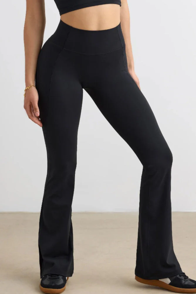 Booty Lifting Wide-Leg Flared Workout Leggings - Image 15