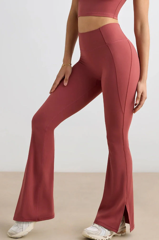 Booty Lifting Wide-Leg Flared Workout Leggings - Image 2
