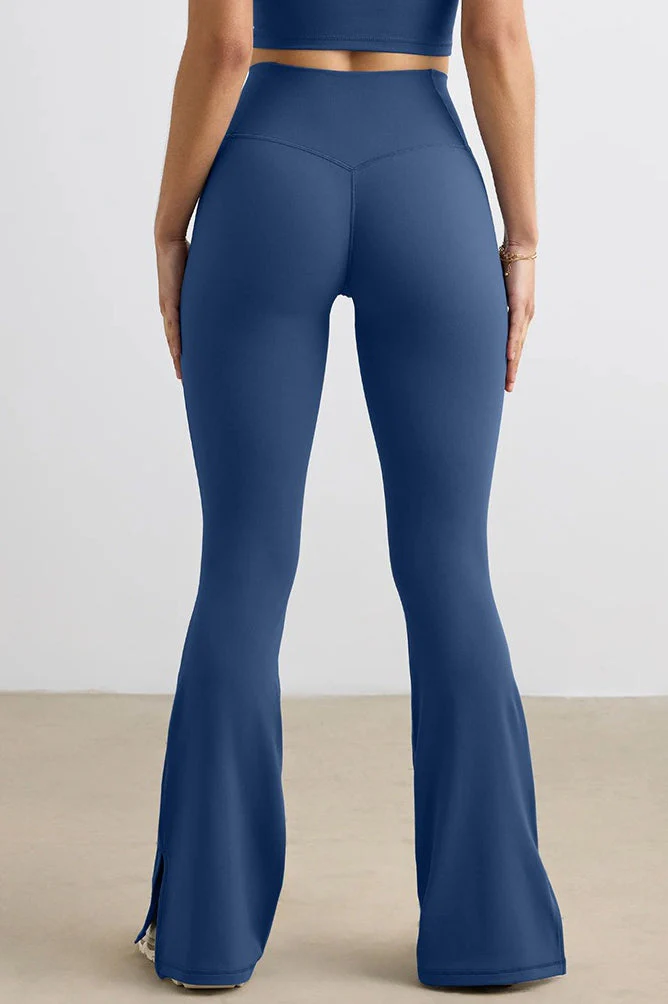 Booty Lifting Wide-Leg Flared Workout Leggings - Image 6