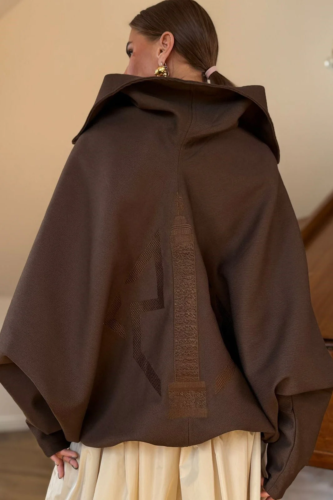 Brown Relaxed Long Sleeve Jacket - Image 4