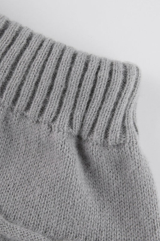 Cable Knit Pom Pom Trim Skirt - Image 7