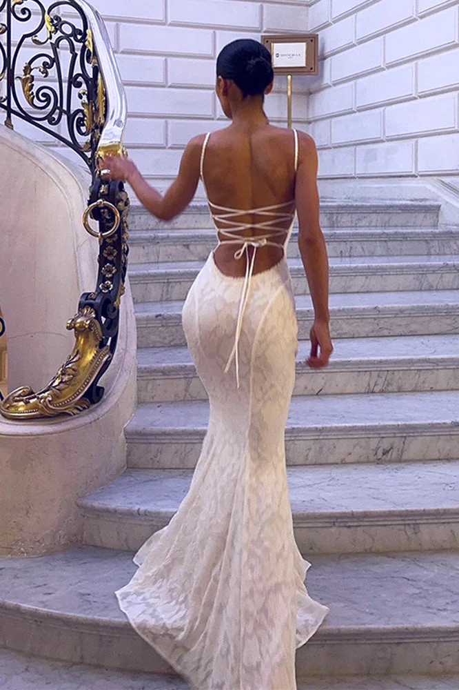Cami Backless Tie Sexy Slim Maxi Dress - Image 2