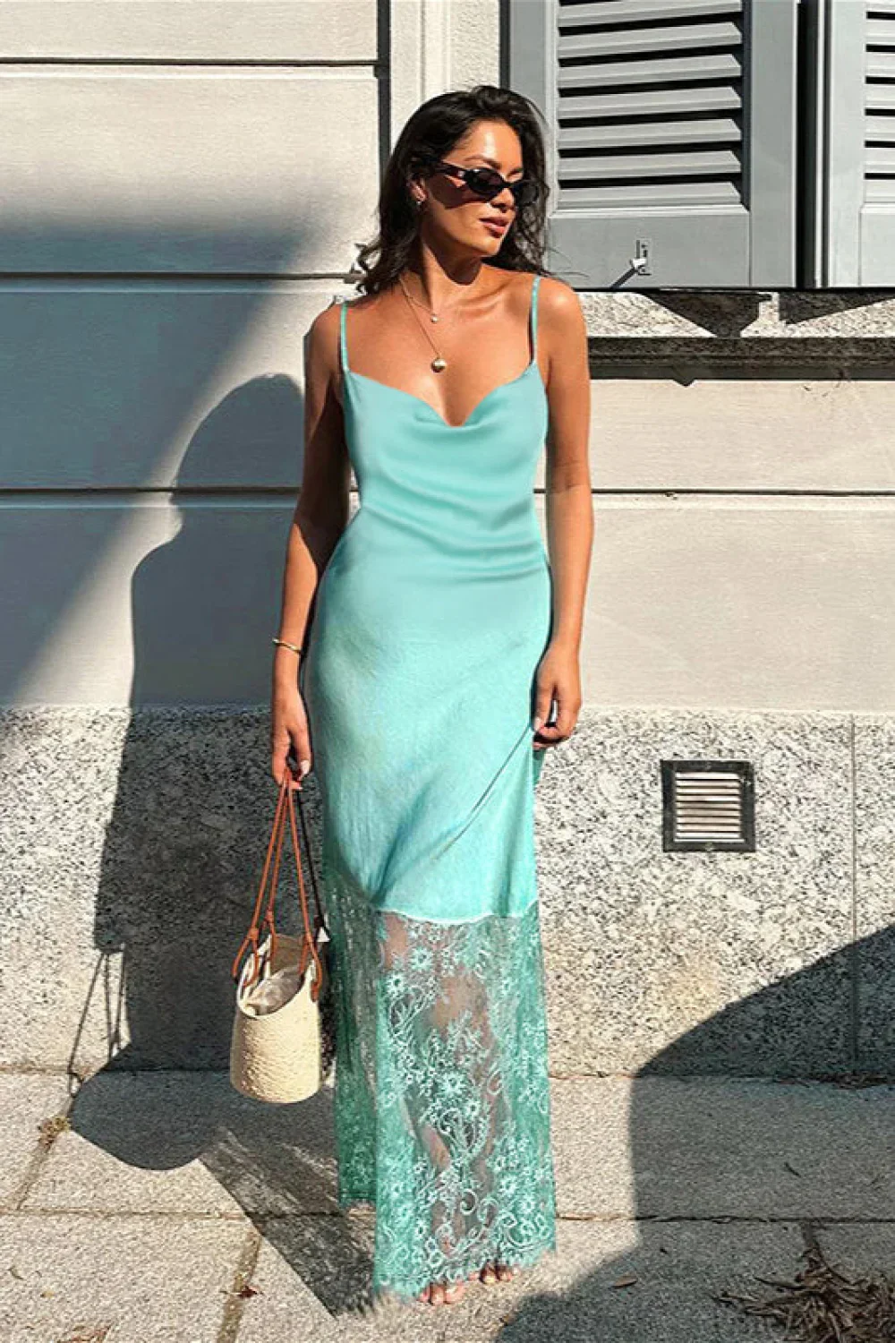 Cami Lace Backless Fitted Maxi Dress - Image 2