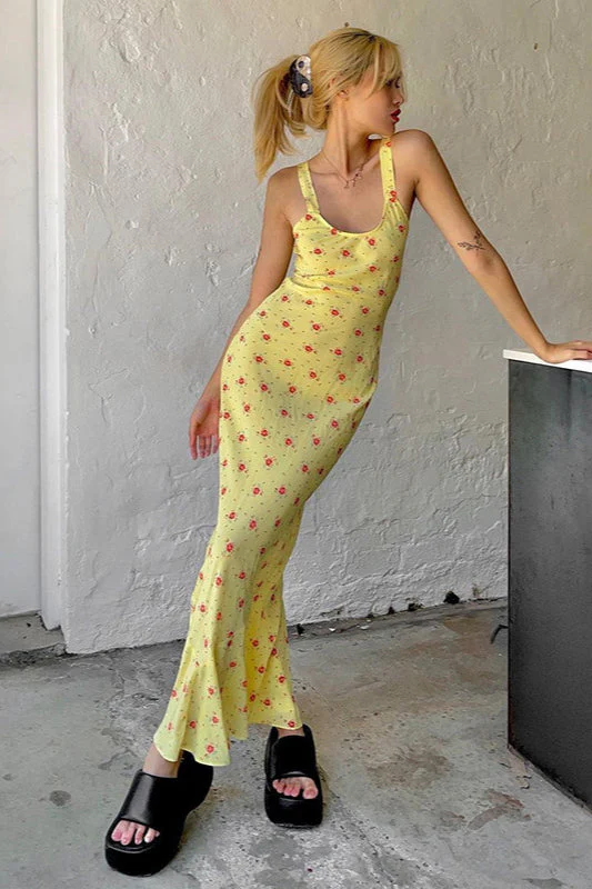 Cami Mermaid Maxi Floral Dress - Image 3