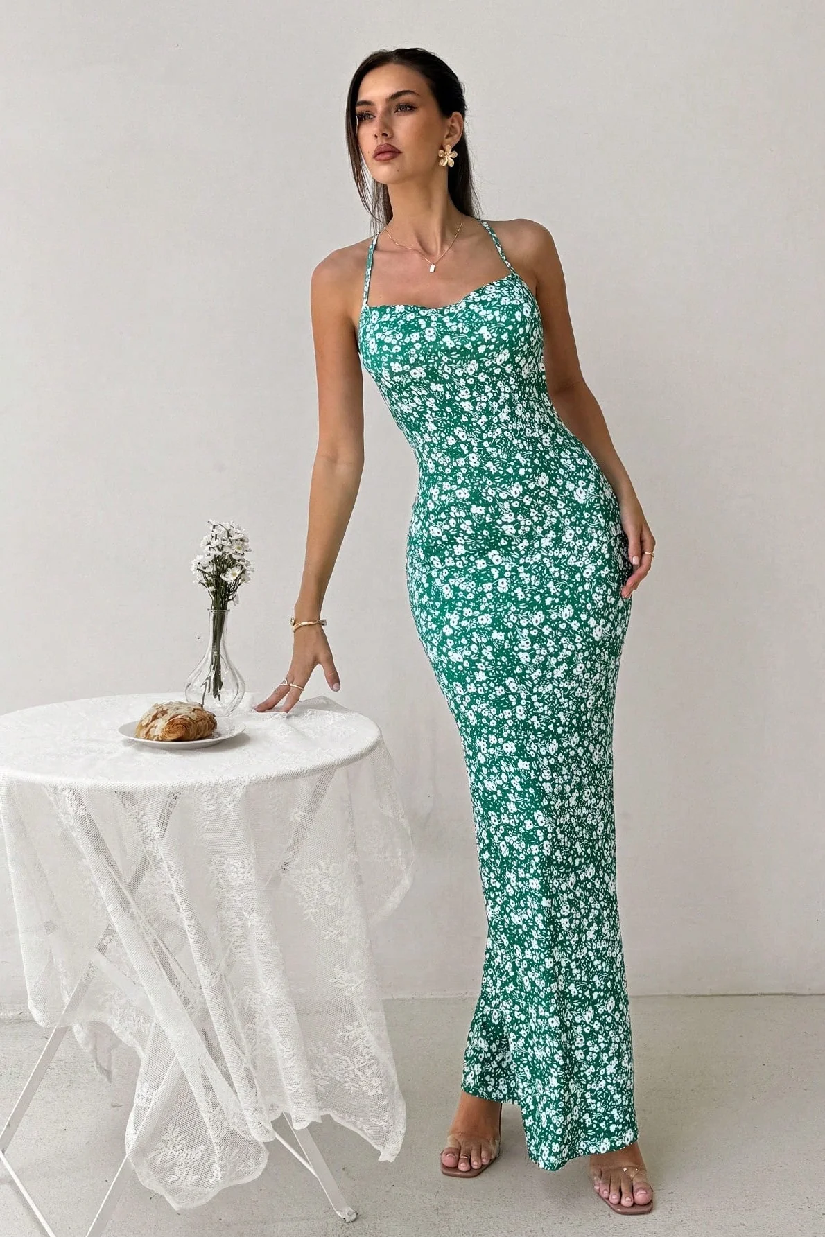 Cami Sweet Open Back Floral Dress - Image 5