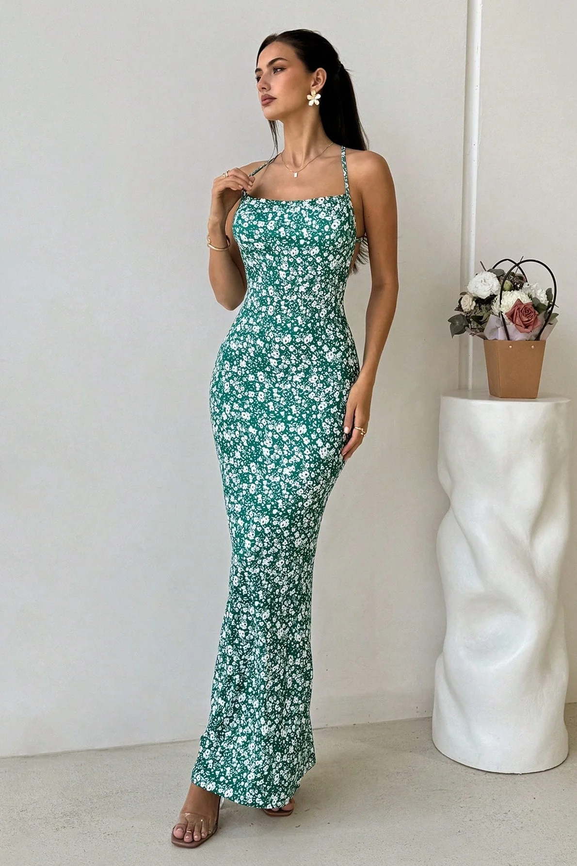Cami Sweet Open Back Floral Dress - Image 6
