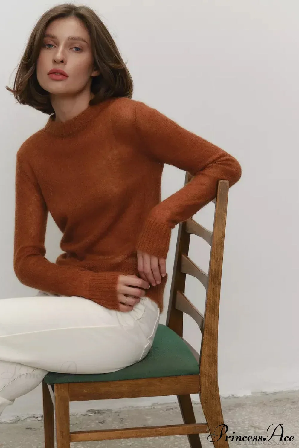 Candy Pastels Sheer Crew Neck Lightweight Knit Top - Image 20