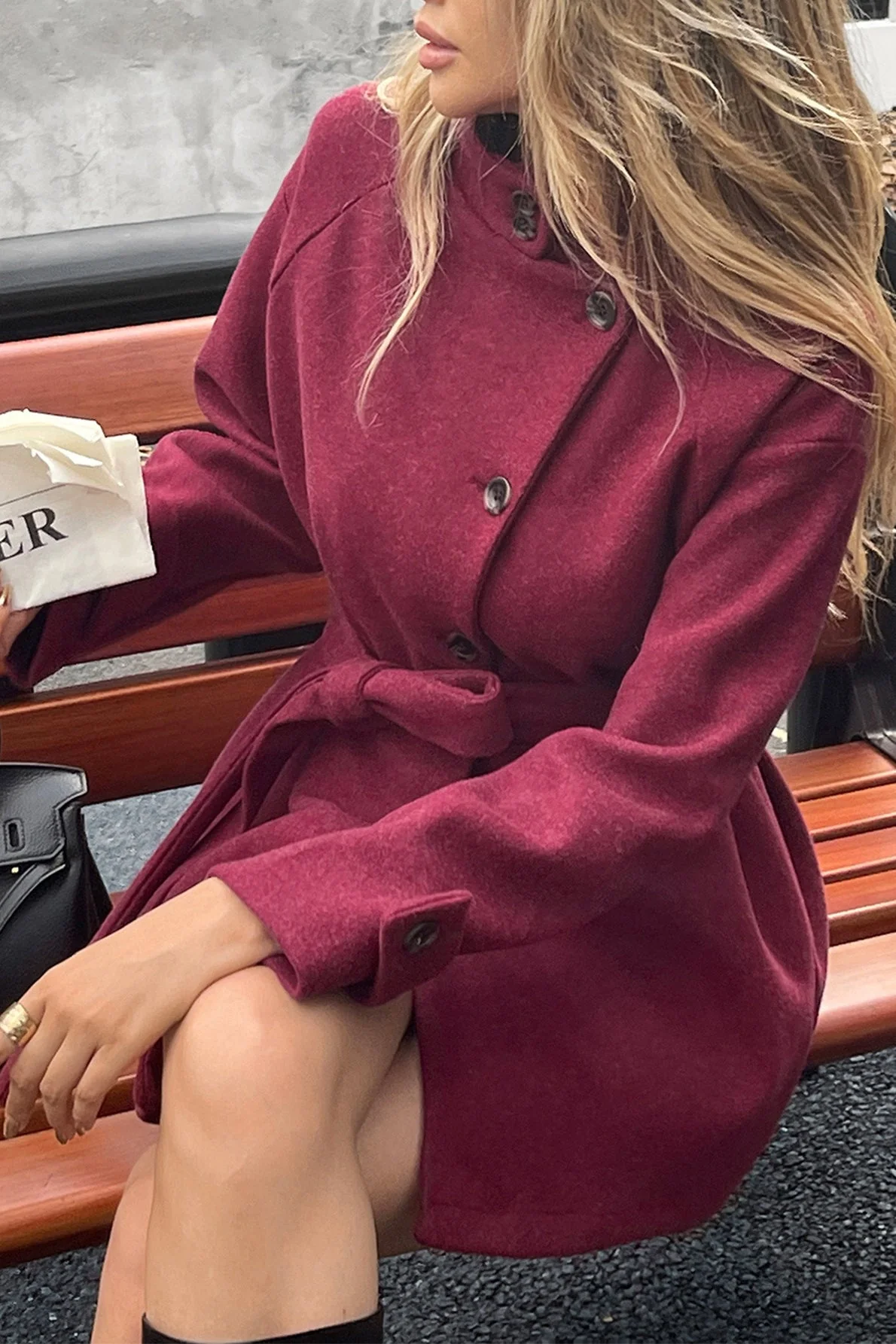 Casual Long-Sleeve Sweater Coat - Image 3