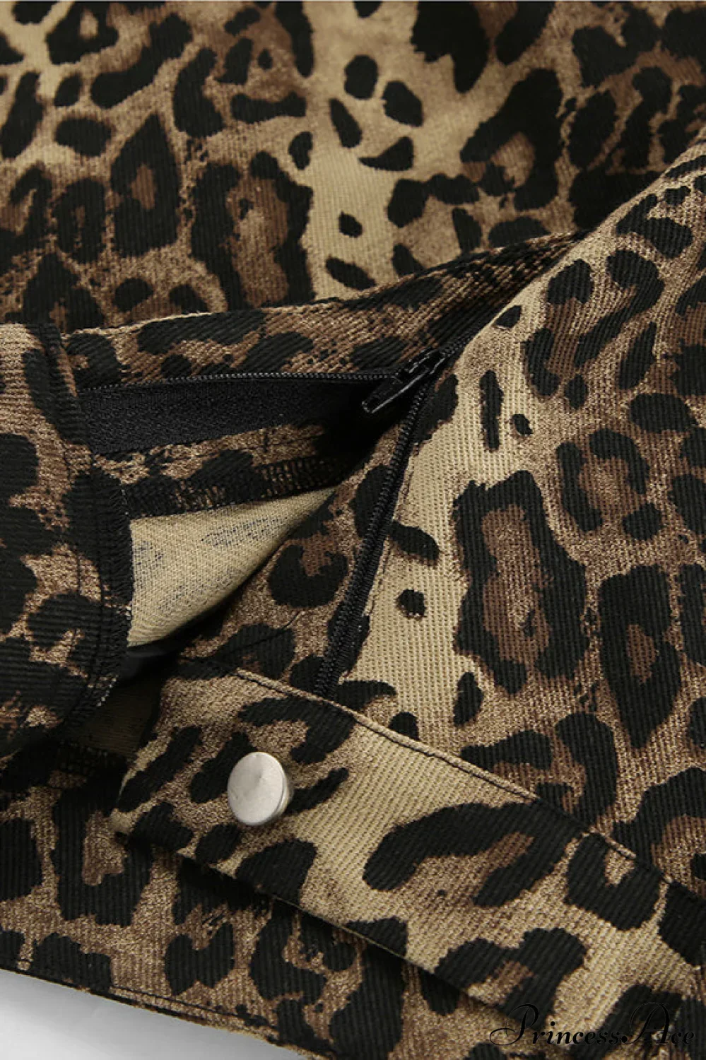Casual Pure Cotton Leopard Print Wide Leg Pants - Image 5