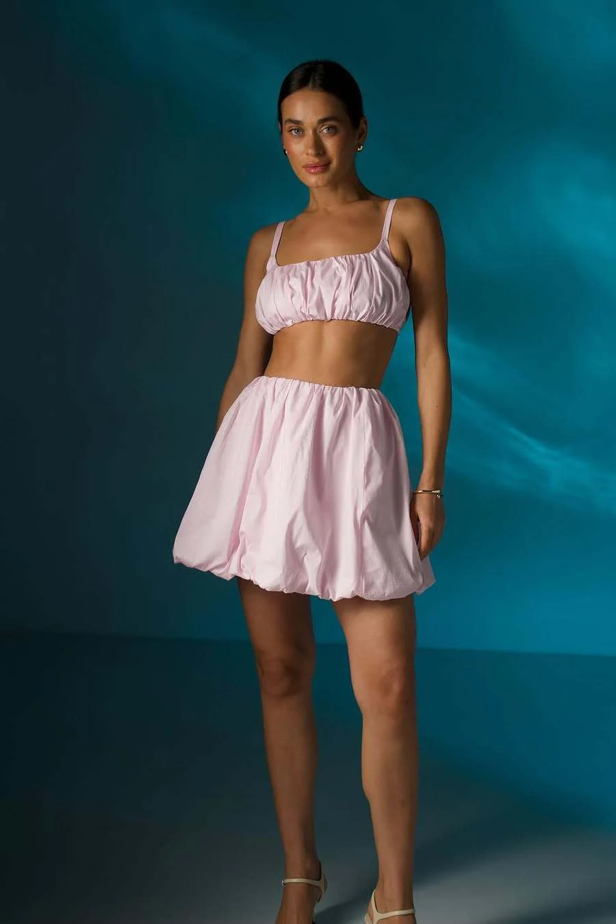 Casual Simple Cami Tulip Hem Skirt Set - Image 4