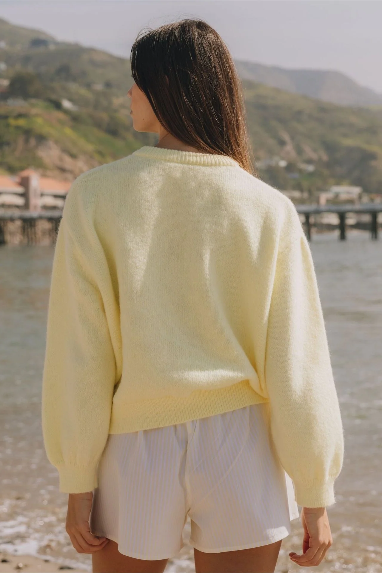 Casual Solid Buttoned Long Sleeve Knit Cardigan - Image 9