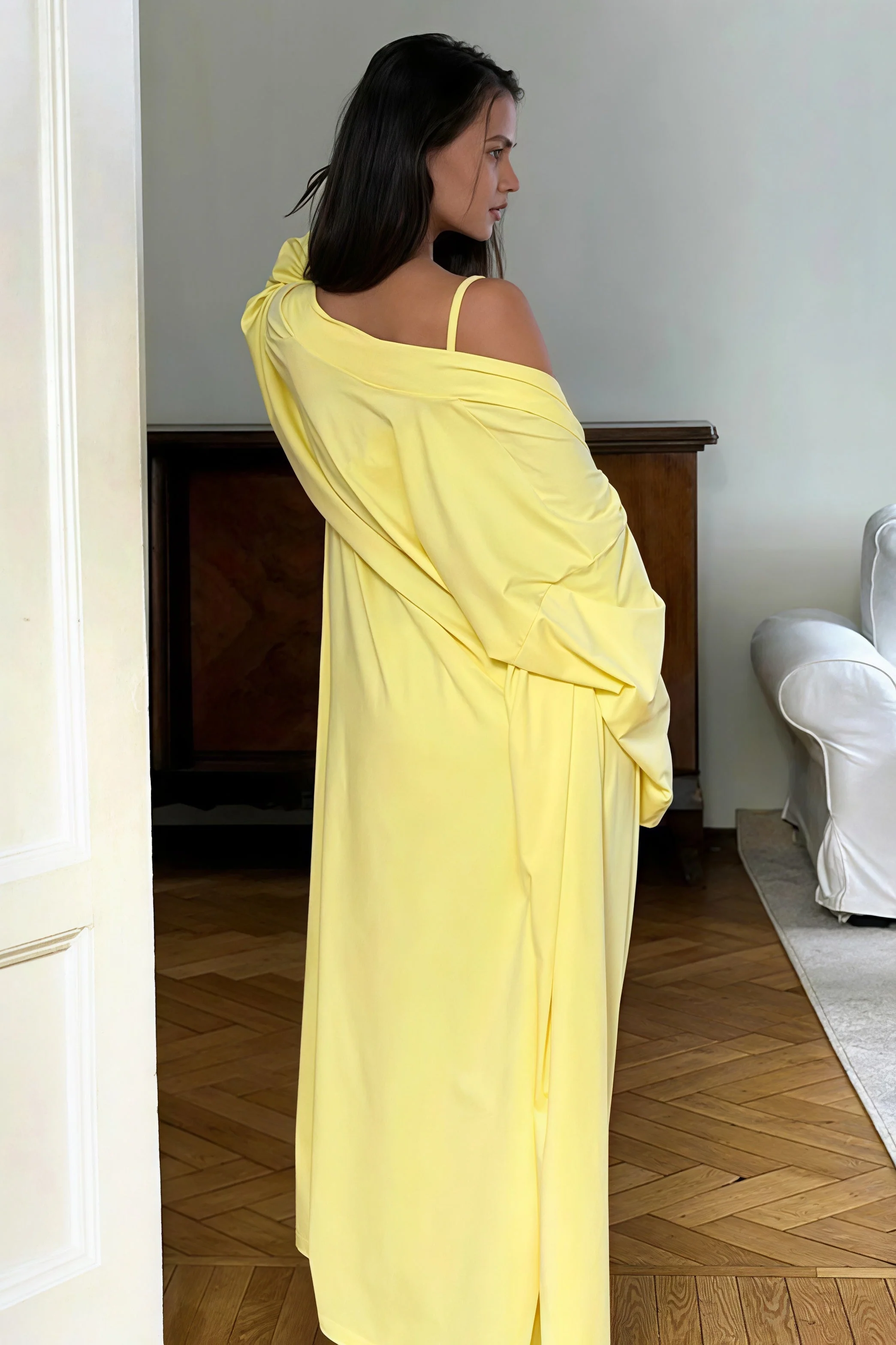 Casual Strapless Wide Leg Three Piece Set - Image 4