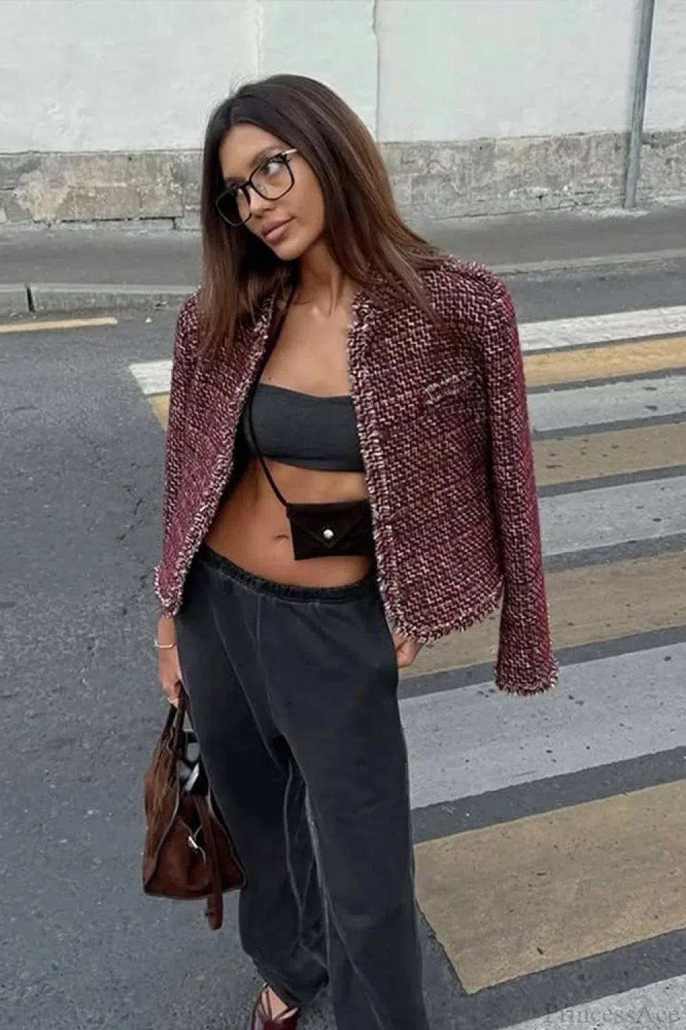 Chanel-style Tweed Elegant Cropped Jacket - Image 5