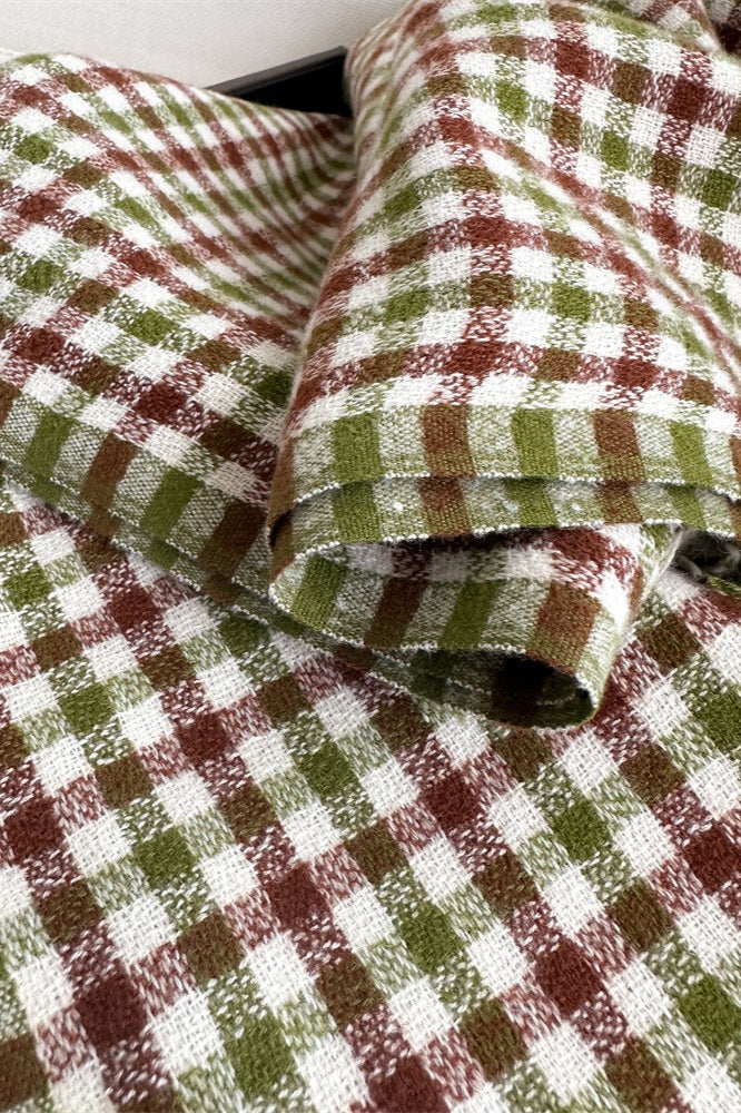 Checkered Thermal Shawl Scarf - Image 5