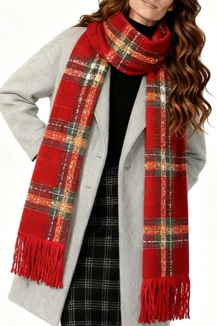 Checkered Warm Scarf - Image 11