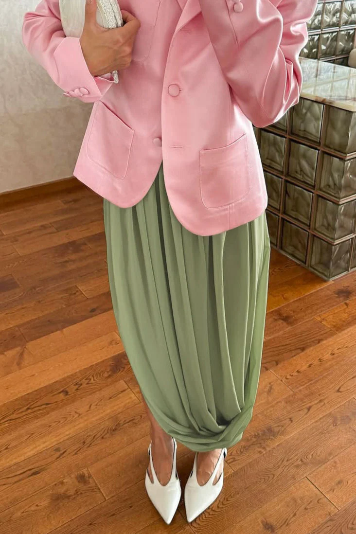 Chic Chiffon Flowing Maxi Skirt - Image 5