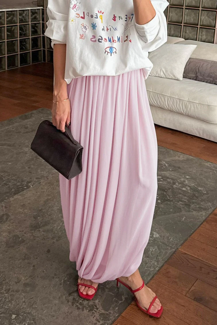 Chic Chiffon Flowing Maxi Skirt - Image 6