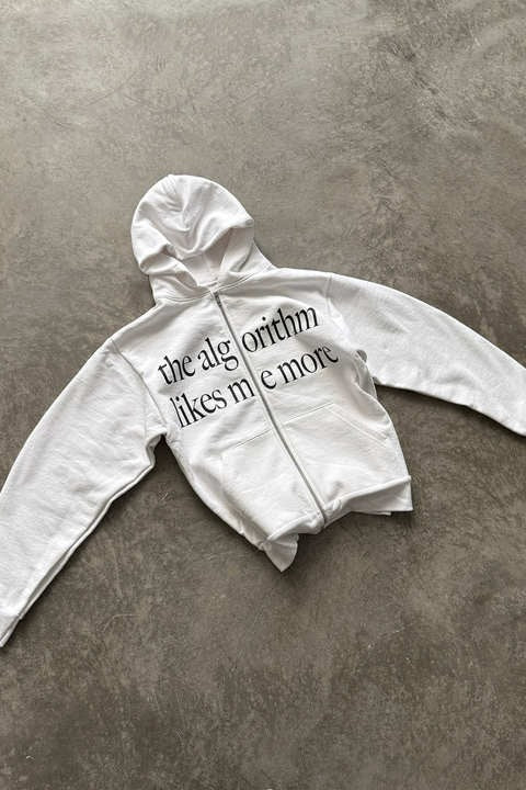 Chic Color Block Fun Letter Print Hoodie - Image 2