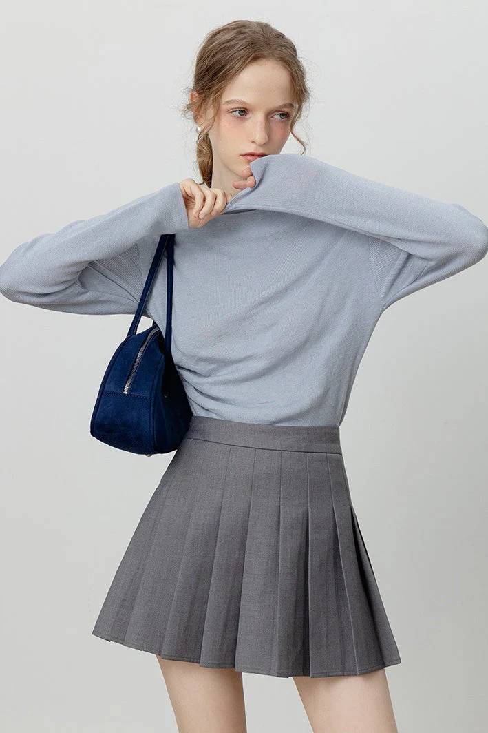 Chic Off Shoulder Tie Waist Cowl Neck Long Sleeve Tee - Image 5