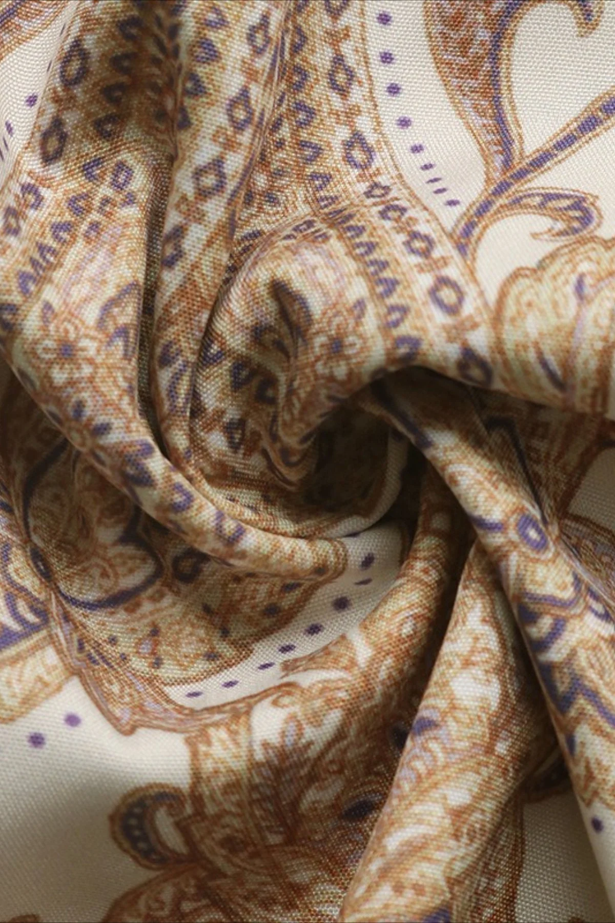 Chic Paisley Print V Neck Ethnic Mini Dress - Image 9