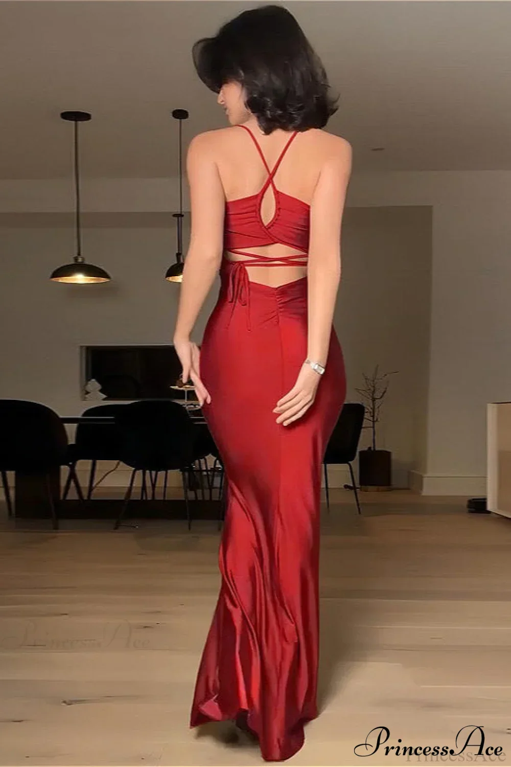Chic Solid Cami Tube Slim Backless Maxi Dress - Image 3