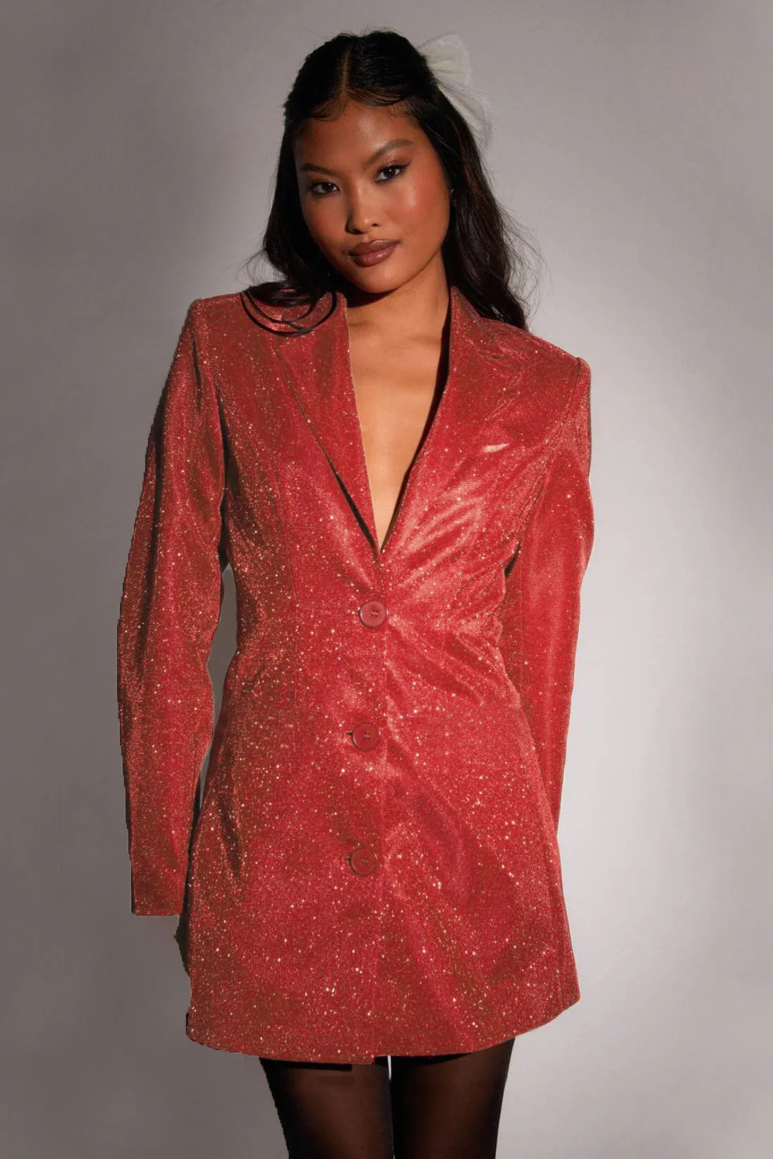 Chic Tailored Slim Fit Blazer Mini Dress - Image 2