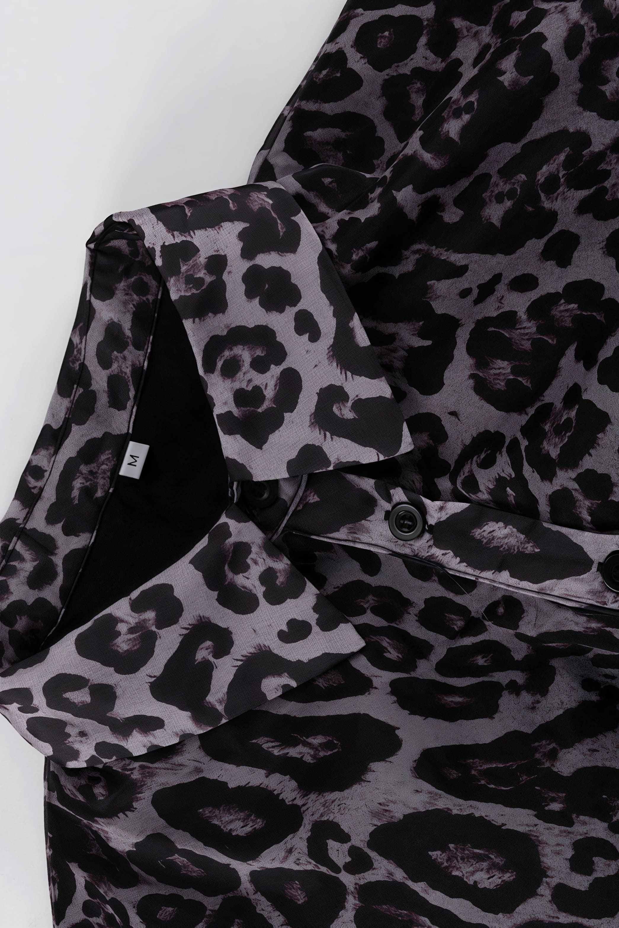 Chiffon Leopard Print Long Sleeve Mini Dress - Image 5