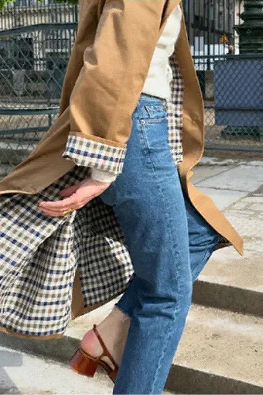Collared Buttoned Trench Cargo Overcoat - Image 3