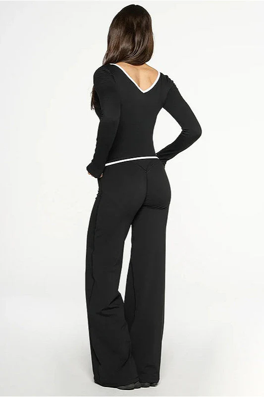 Color Block Casual Slim Three Piece Set - Image 5