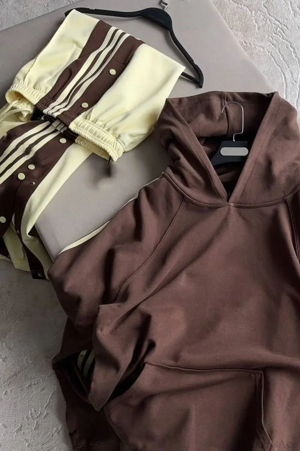 Color Block Hooded Oversized Comfy Hoodie Pants Two Piece Set - Image 6
