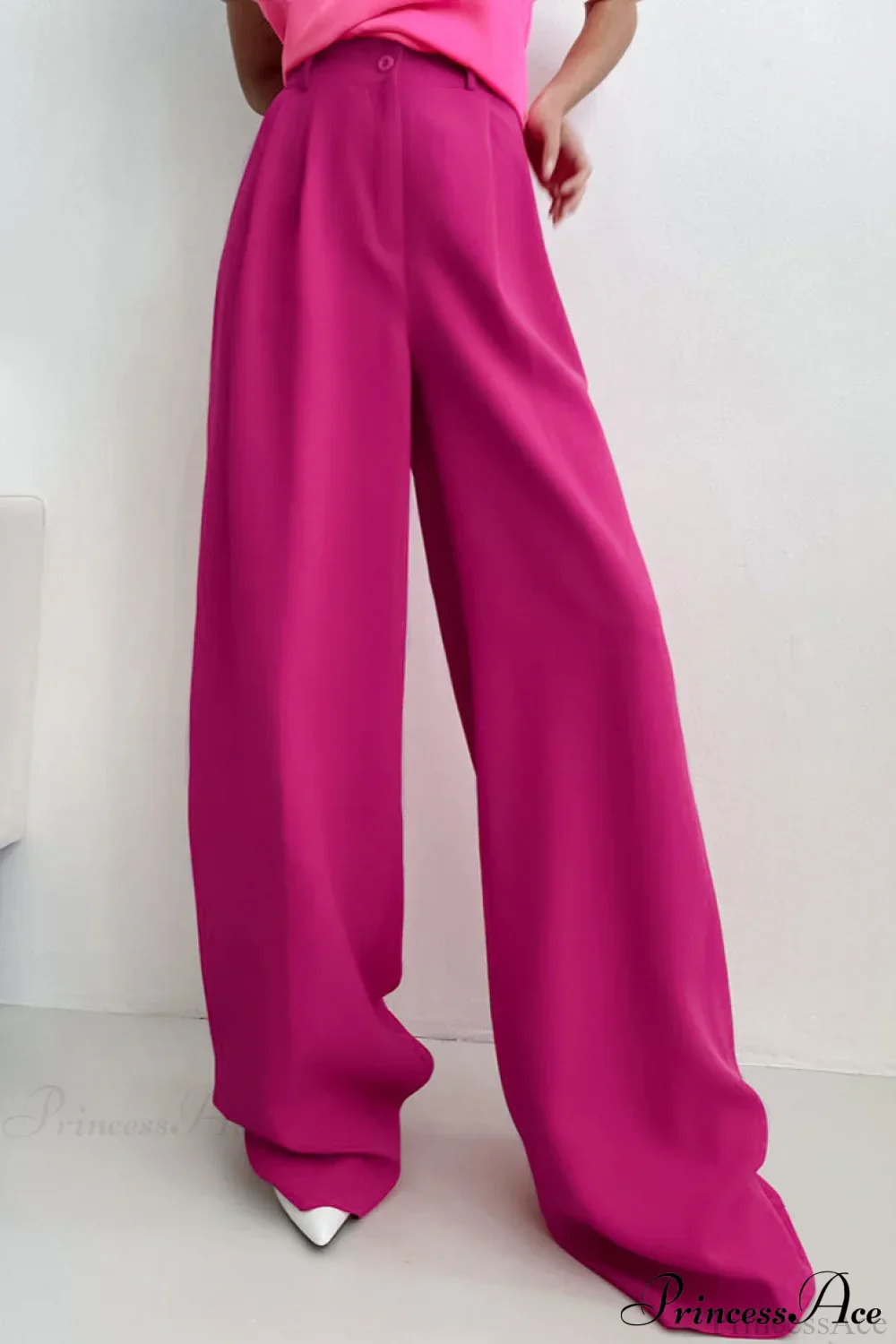 Cooling Silk Wide Leg Casual Pants - Image 3