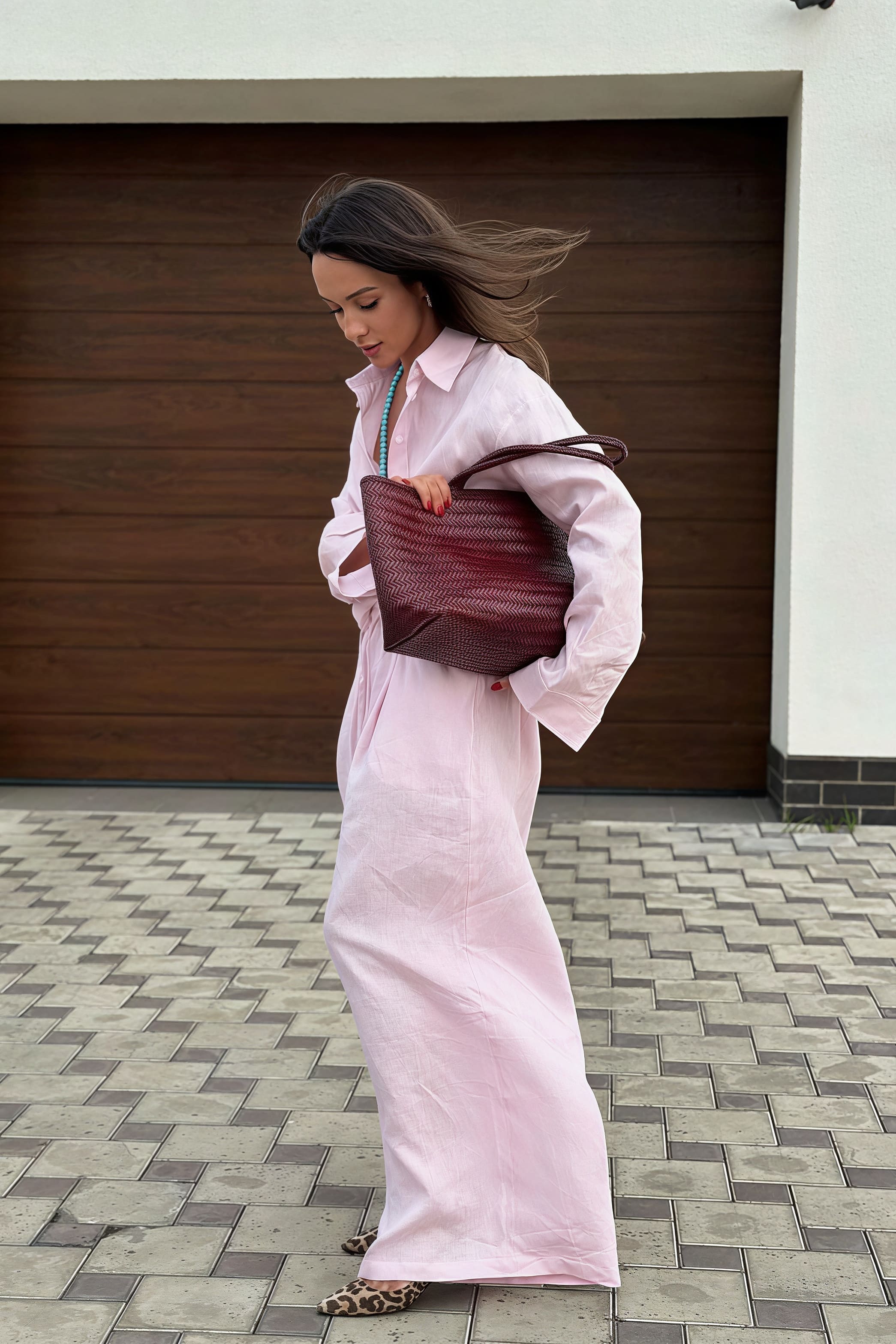 Cotton Loose Long Sleeve Shirt Pants Two Piece Set - Image 8