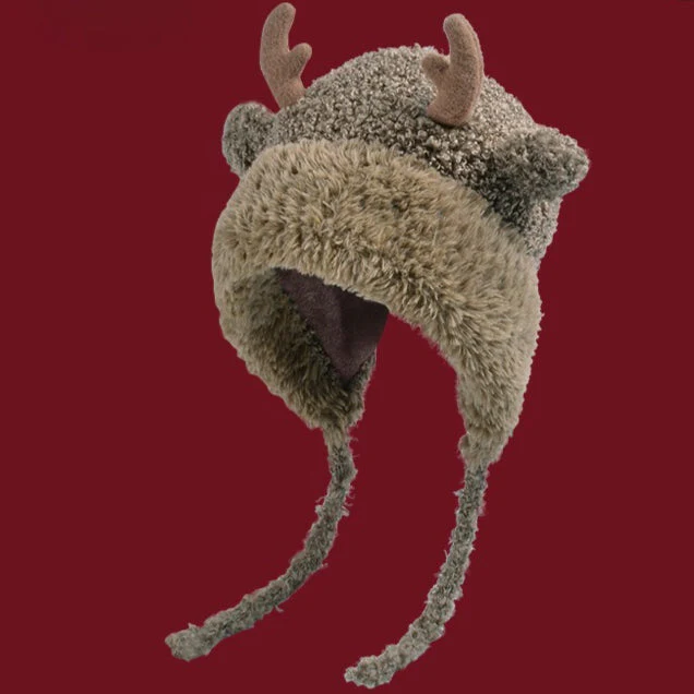 Cozy Plush Earflap Slouchy Hat - Image 3