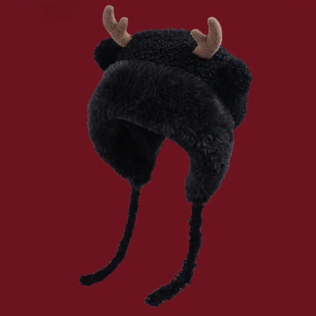 Cozy Plush Earflap Slouchy Hat - Image 4