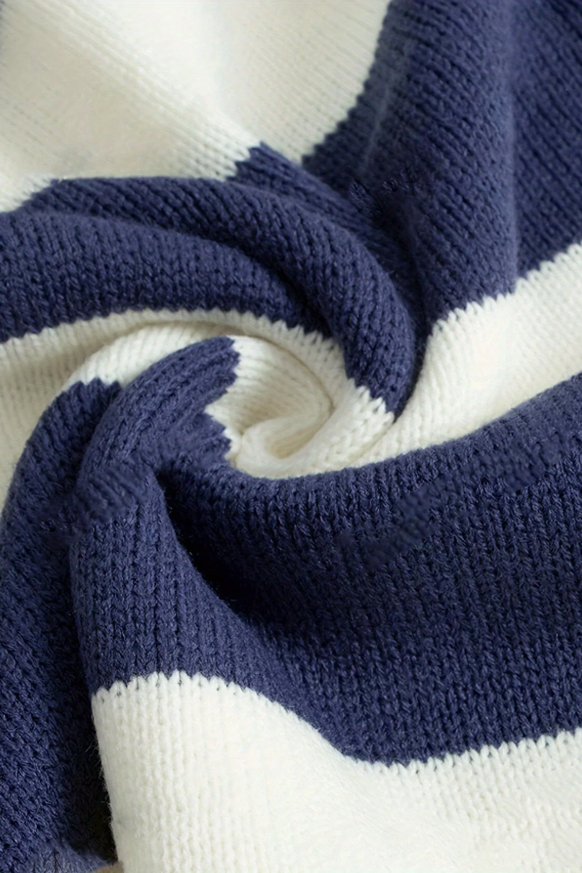 Crew Neck Casual Loose Knit Pullover Sweater - Image 3