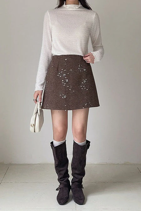 Crystal Bead Embellished Skirt - Image 13