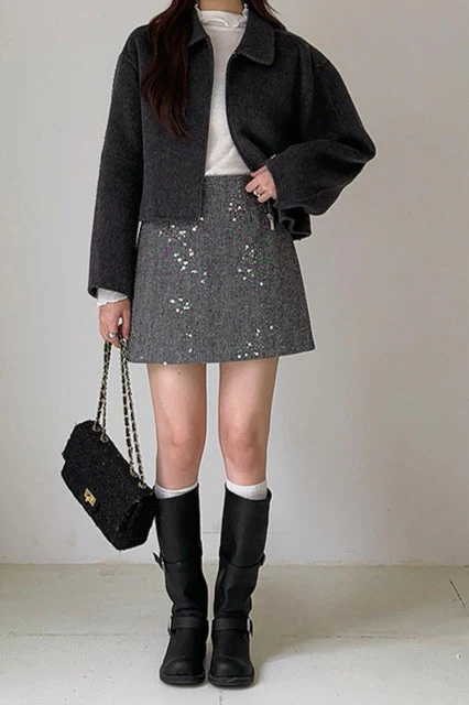 Crystal Bead Embellished Skirt - Image 6