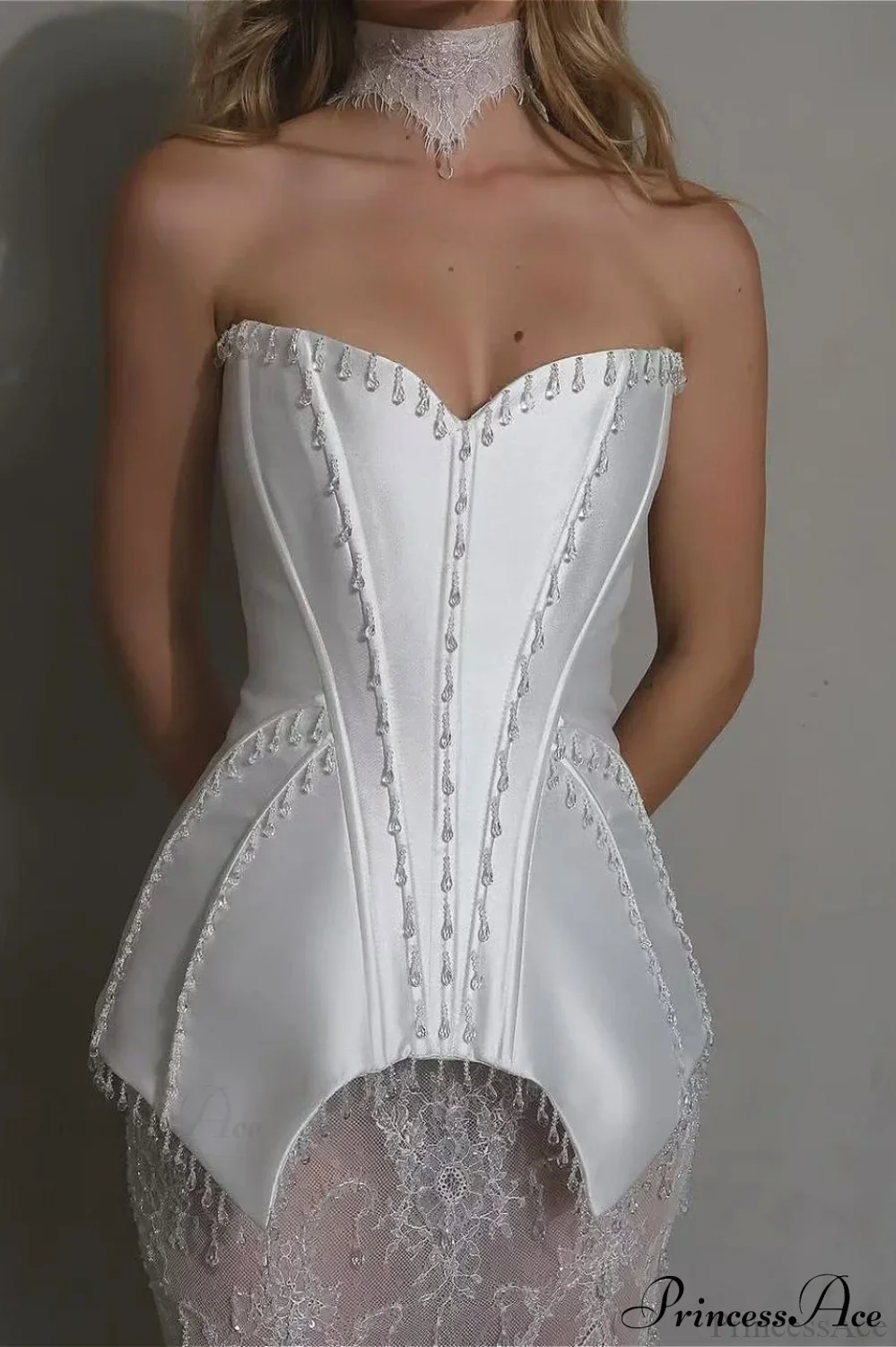 Crystal Sophisticated Elegant Party Dress - Image 2