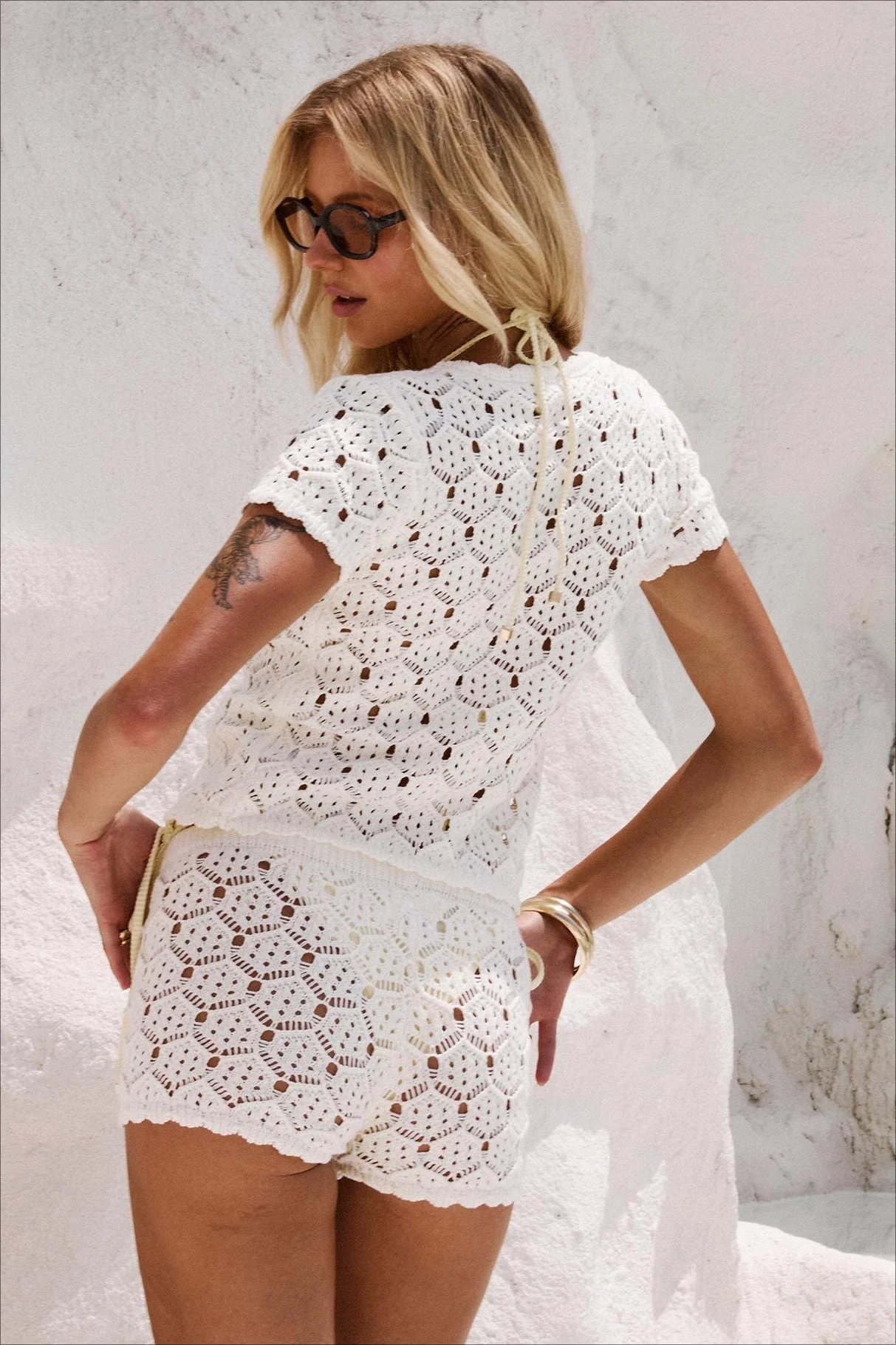 Cutout Comfy Casual Top Shorts Two Piece Set - Image 4