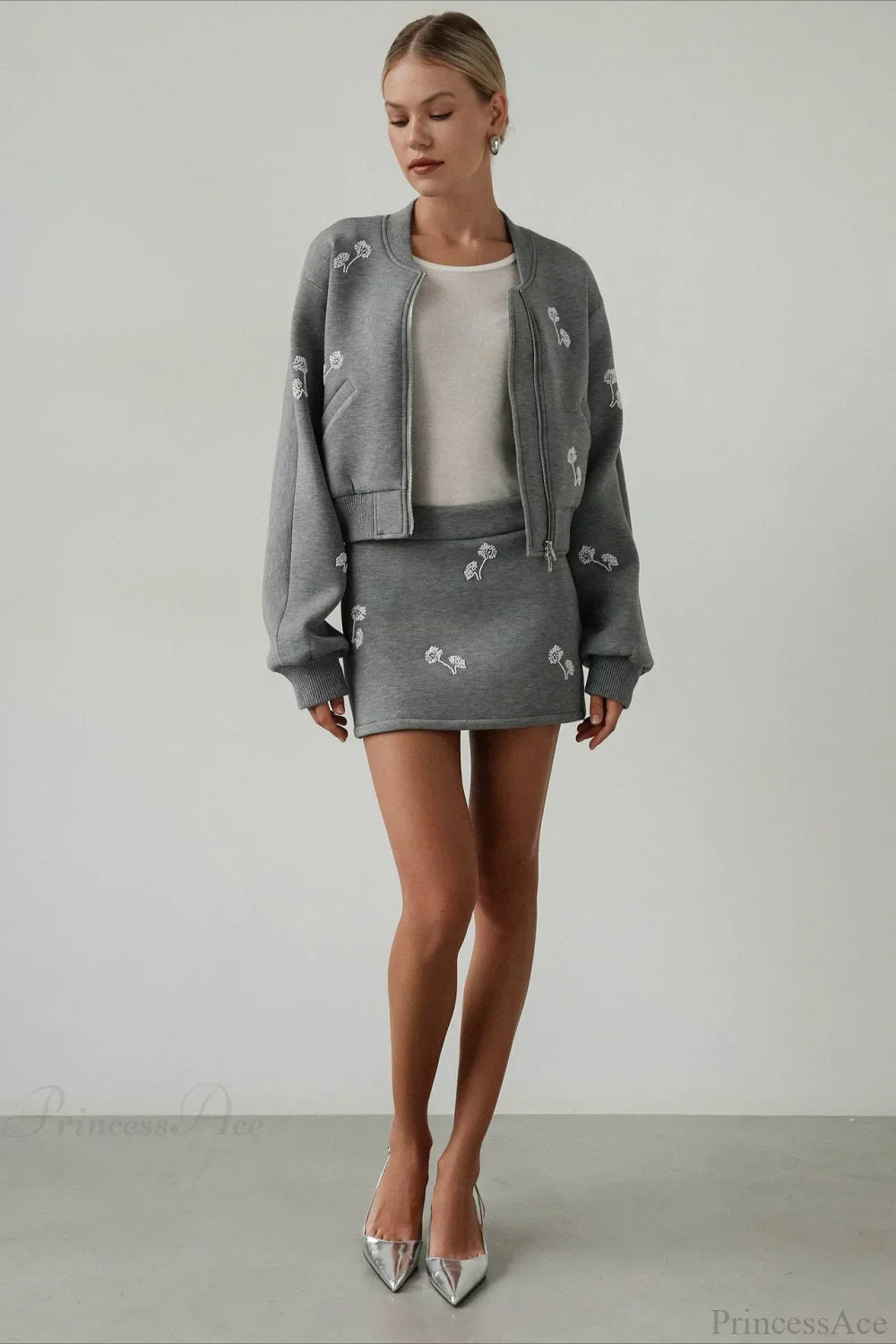 Dandelion Print Sweatshirt Loose Two Piece Set - Image 5