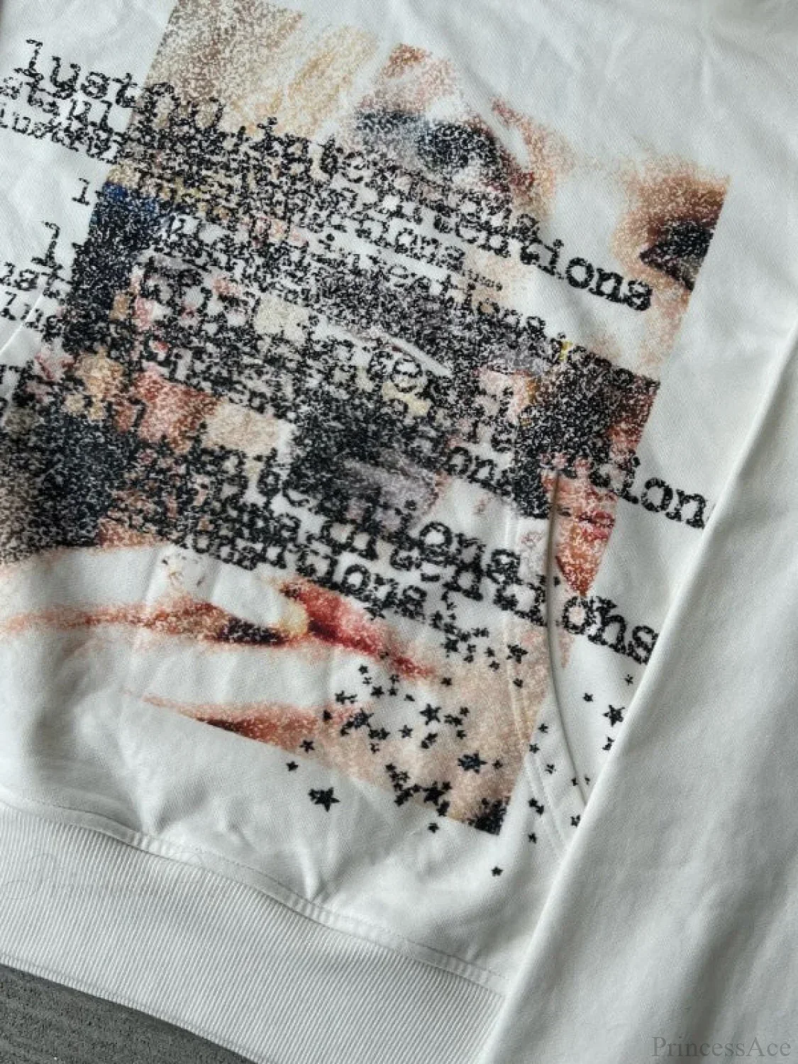 Dark Graphic Print  Y2K S Pullover Hoodie - Image 2